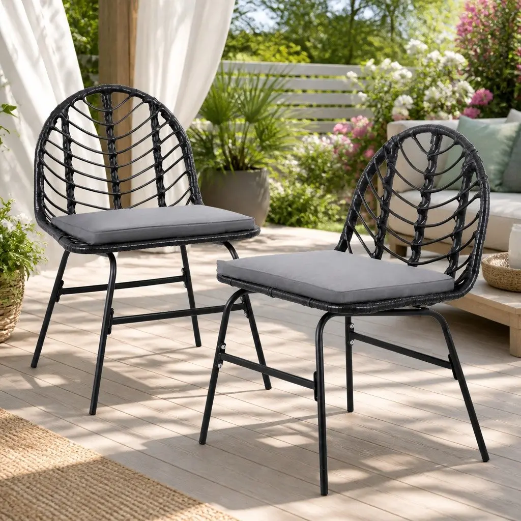 Outdoor Dining Chairs Set of 2