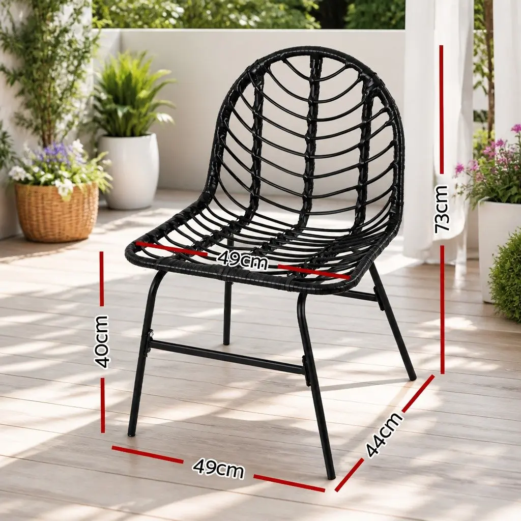 Outdoor Dining Chairs Set of 2