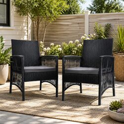 Practical 2PC Outdoor Chairs with Comfort Features
