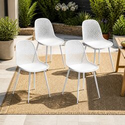 Comfortable 4PC Yellow Lounge Chair Set for Outdoor Use