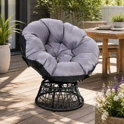 Comfortable Black Papasan Chair with Value