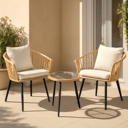 Reliable 3-Piece Outdoor Lounge Set for Relaxation