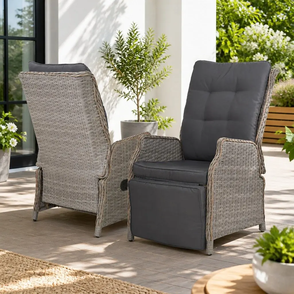 Wicker Recliner Chair for Relaxation