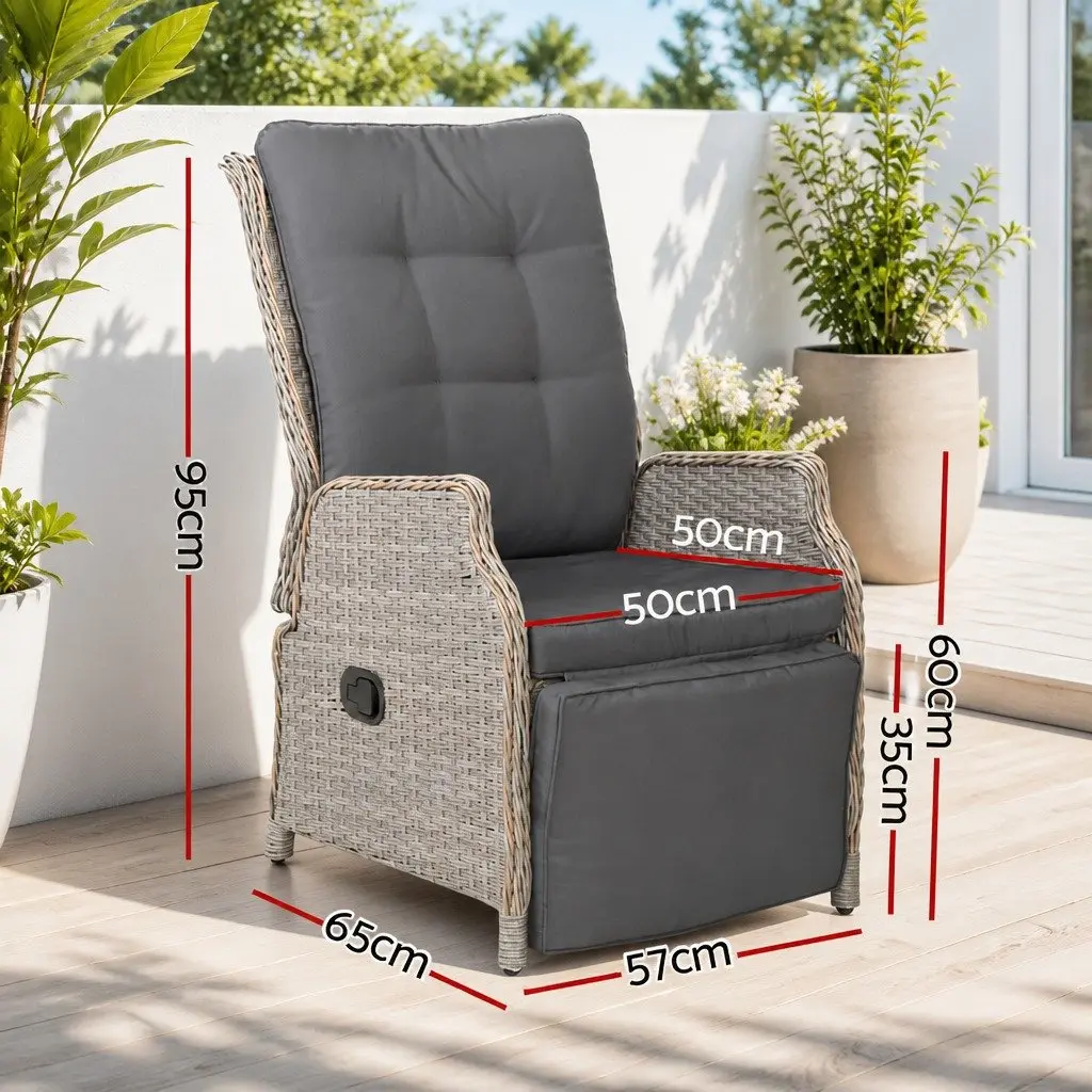 Wicker Recliner Chair for Relaxation