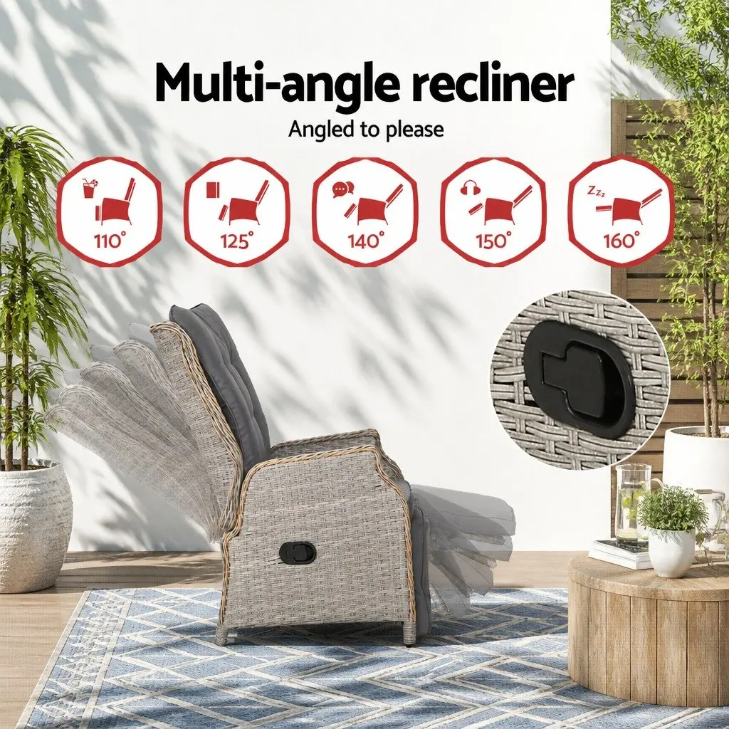 Wicker Recliner Chair for Relaxation