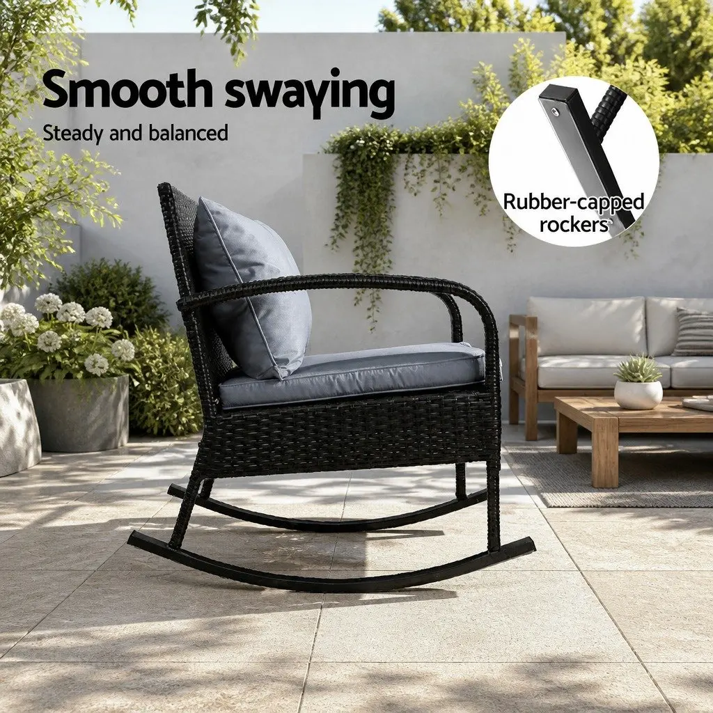 3-Piece Outdoor Rocking Set