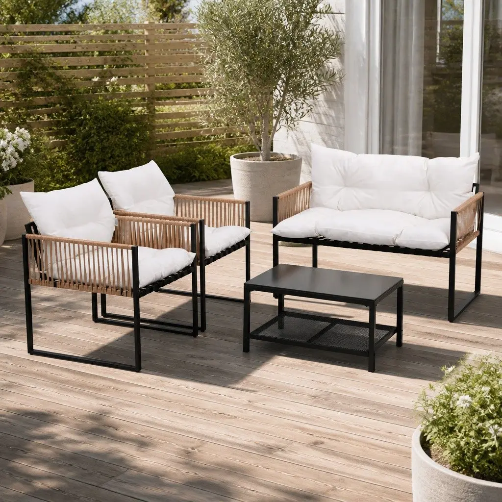 4-Piece Outdoor Lounge Set