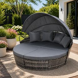 Comfortable Grey Day Bed: Perfect for Your Outdoor Retreat