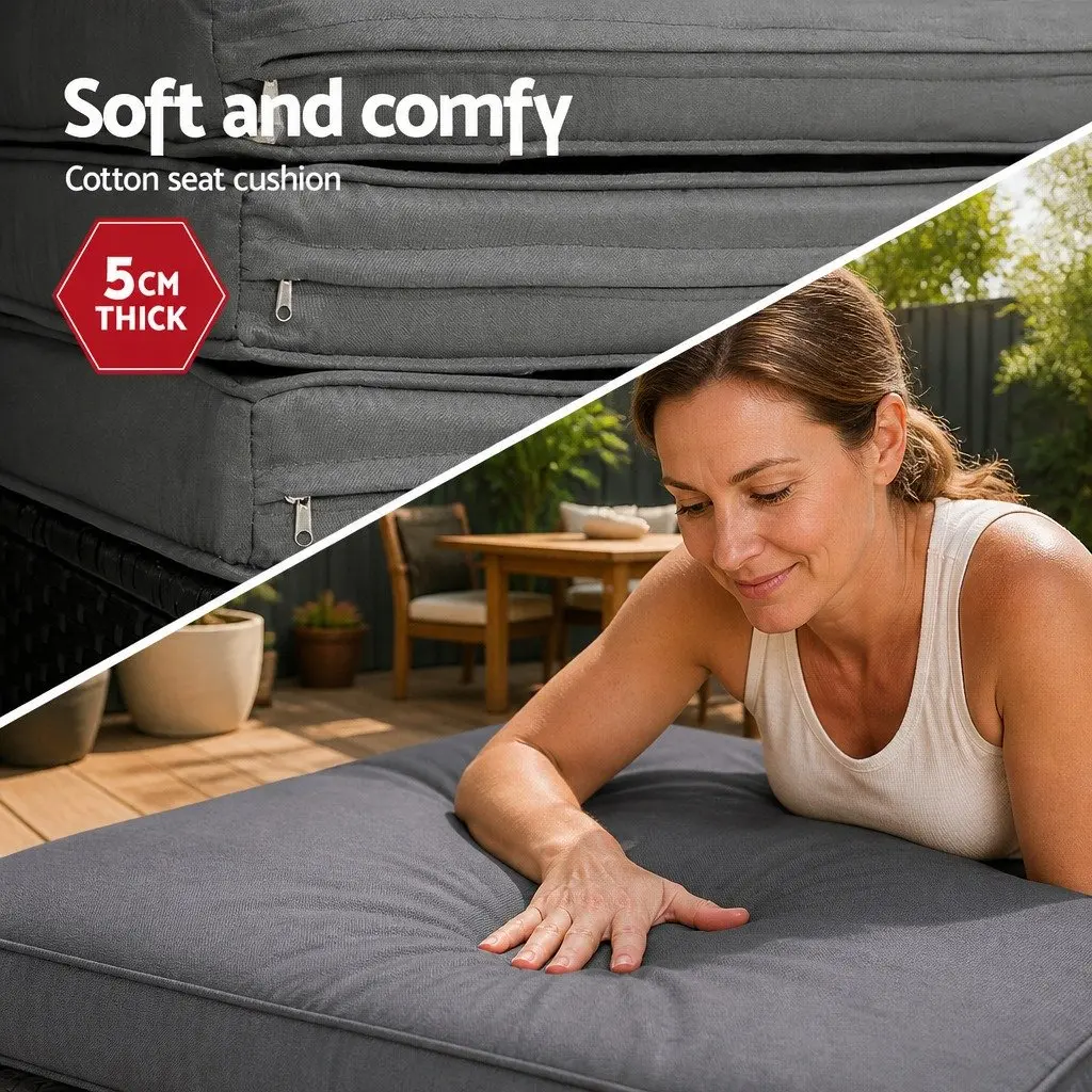 Outdoor Day Bed with Adjustable Canopy