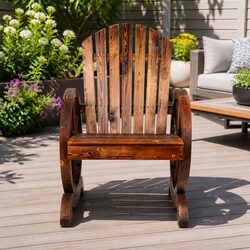 Reliable Wooden Wagon Chair with Rustic Charm