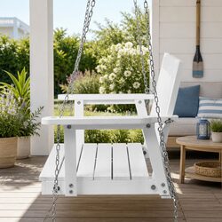 Reliable Wooden Porch Swing Chair for Outdoor Enjoyment