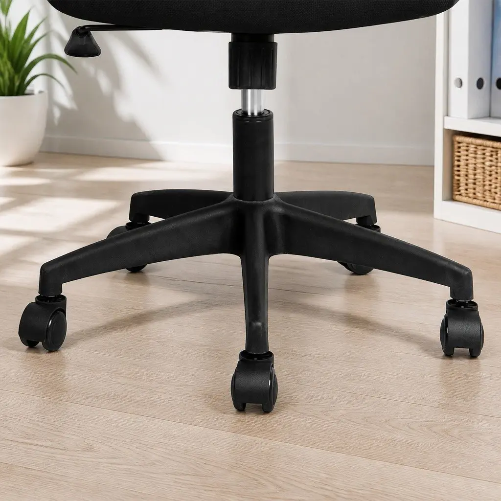 Ergonomic Mesh Office Chair with Adjustable Height and Lumbar Support in Black