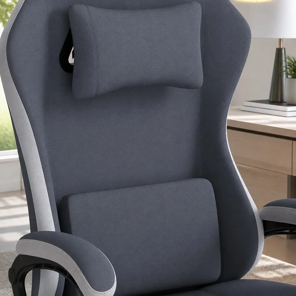 Office Chair Ergonomic Reclining High Back Swivel Desk Seat Black Beige