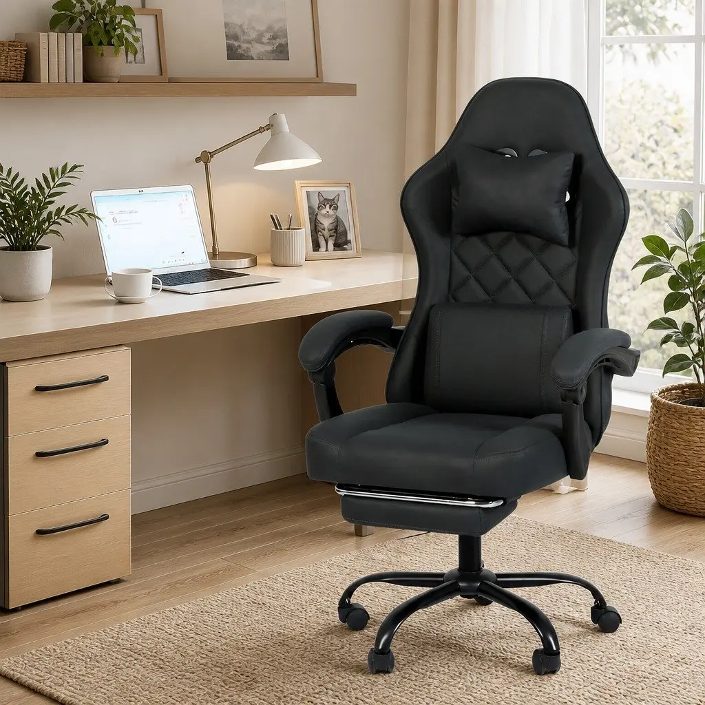 Office Chair Ergonomic High Back Reclining Deep Grey