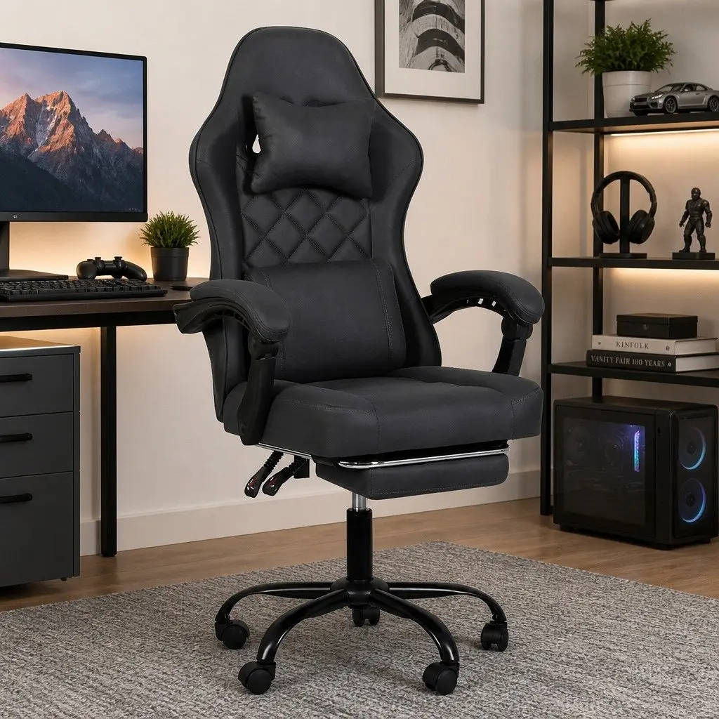 Office Chair Ergonomic High Back Reclining Deep Grey
