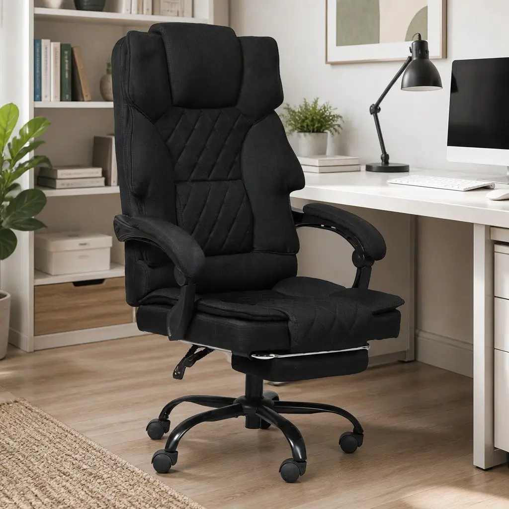 Ergonomic Office Chair Gaming Desk Chair High-back Adjustable Reclining Dark Grey