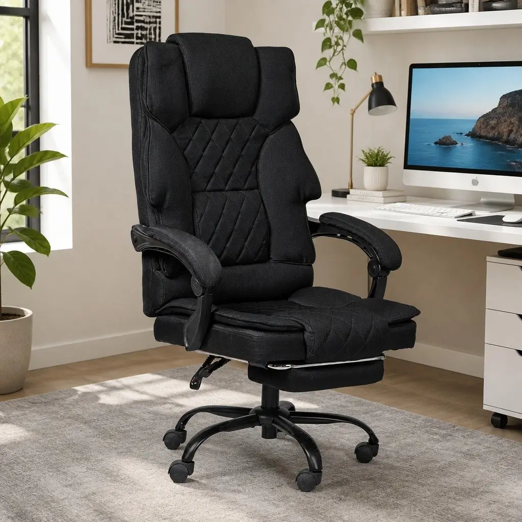 Ergonomic Office Chair Gaming Desk Chair High-back Adjustable Reclining Dark Grey