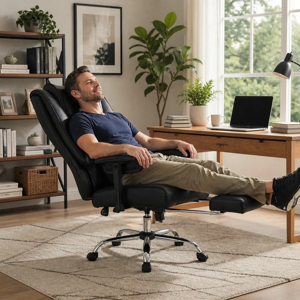 High Back Office Chair with Heavy Duty Build