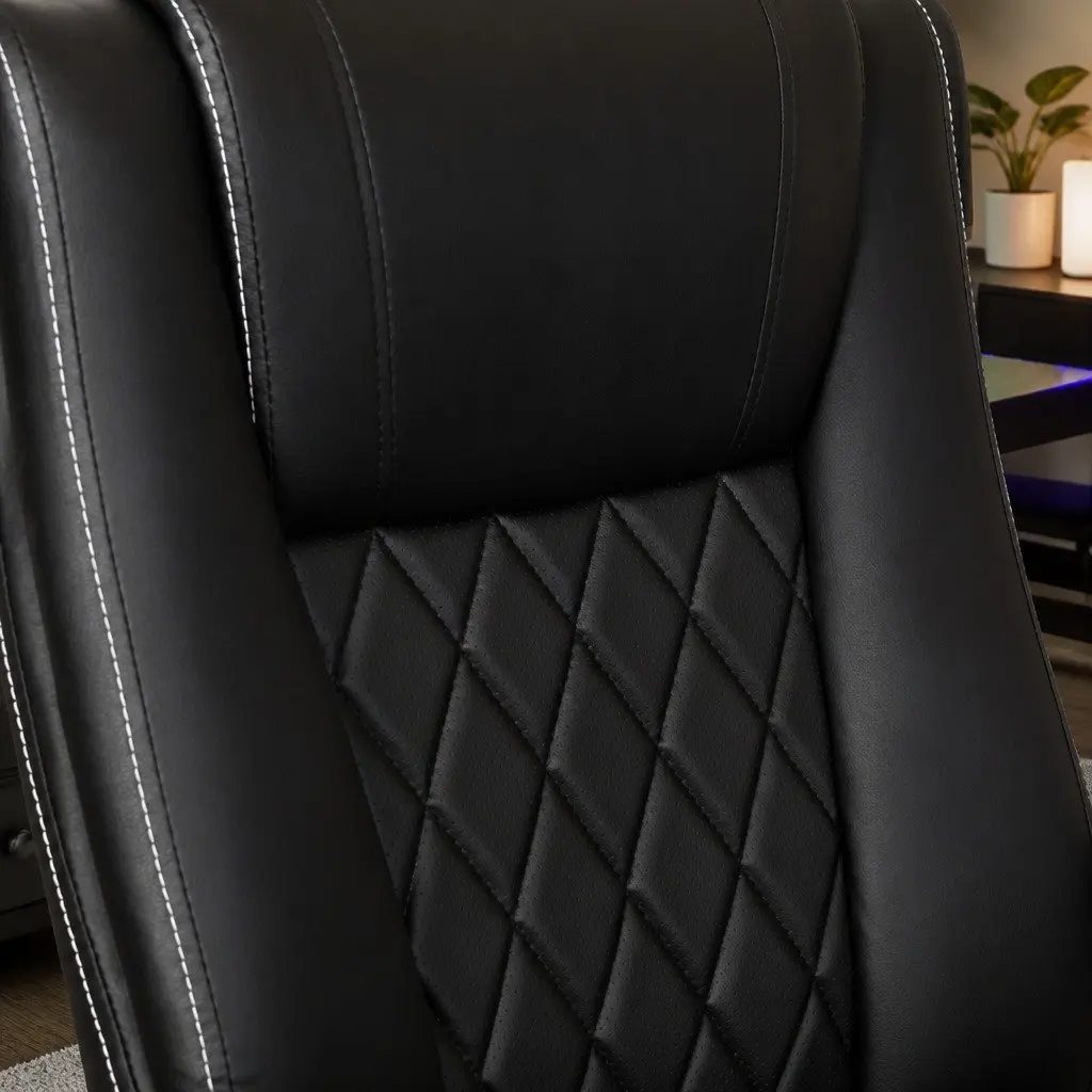 Executive Office Chair Reclining Gaming Work Seat High Back Black