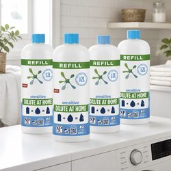 Sensitive Laundry Liquid Refill 665mL x4 Dilute at Home Concentrate Gentle Skin