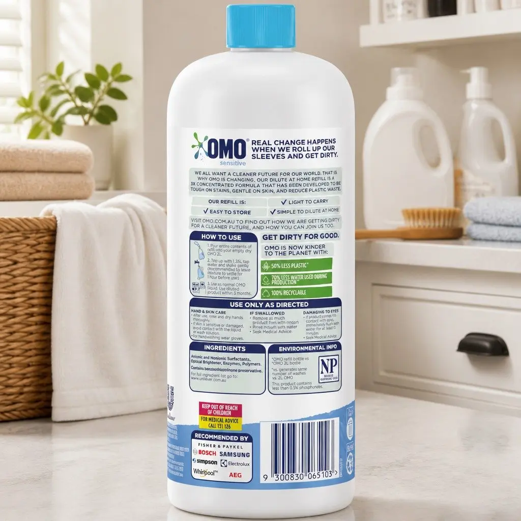 Sensitive Laundry Liquid Refill Concentrate 665mL Gentle Skin