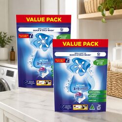 3 in 1 Active Laundry Capsules - 120 Capsules for Smart Laundry Care