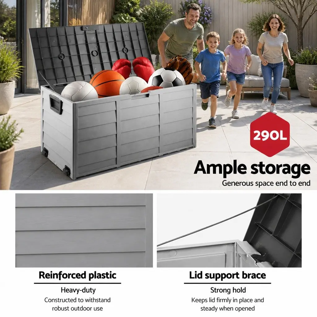 290L Outdoor Storage Box for Garden Needs
