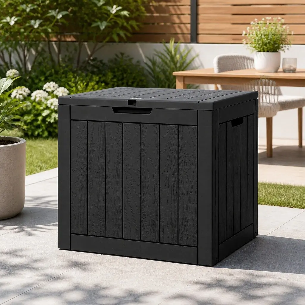 118L Garden Storage Box with Bench Seating