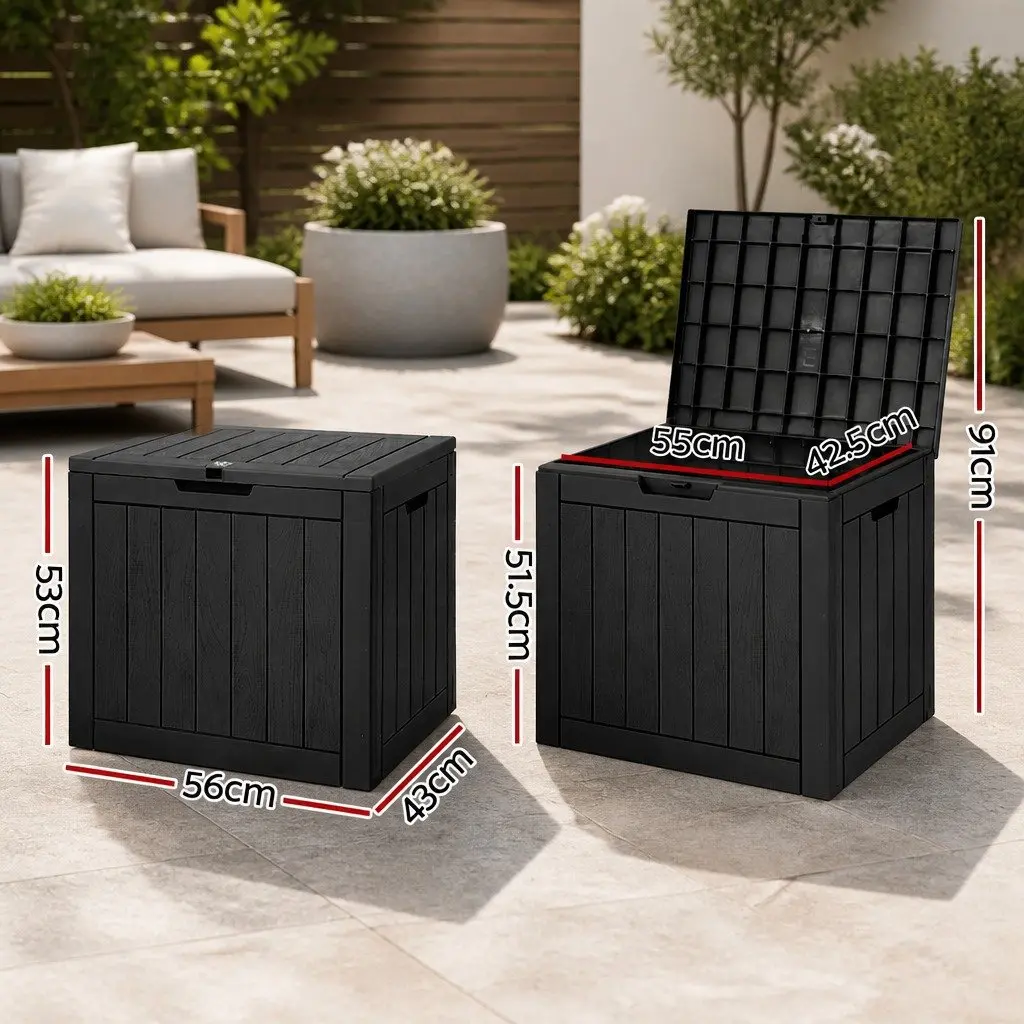 118L Garden Storage Box with Bench Seating