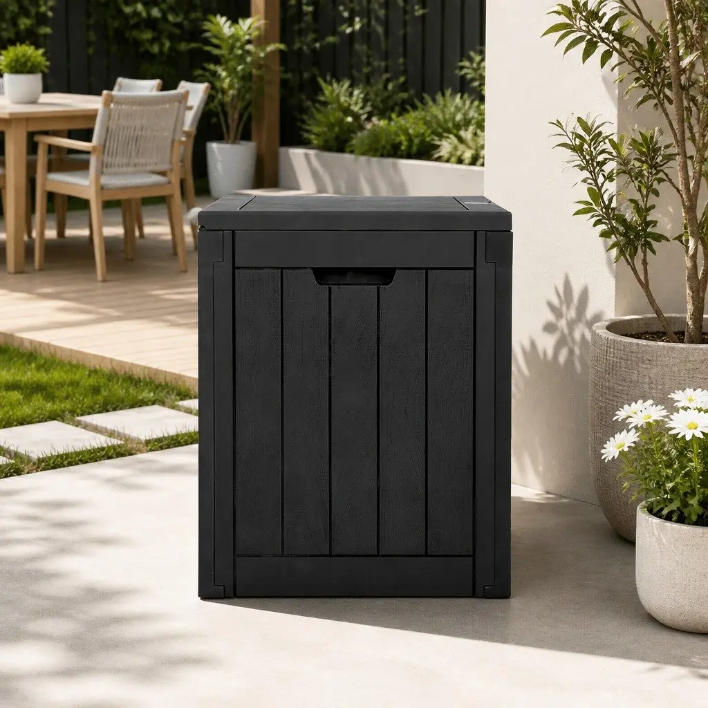 118L Garden Storage Box with Bench Seating