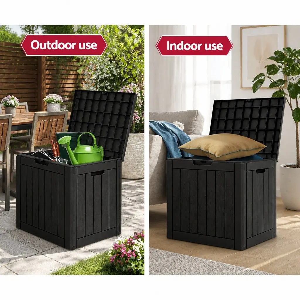 118L Garden Storage Box with Bench Seating