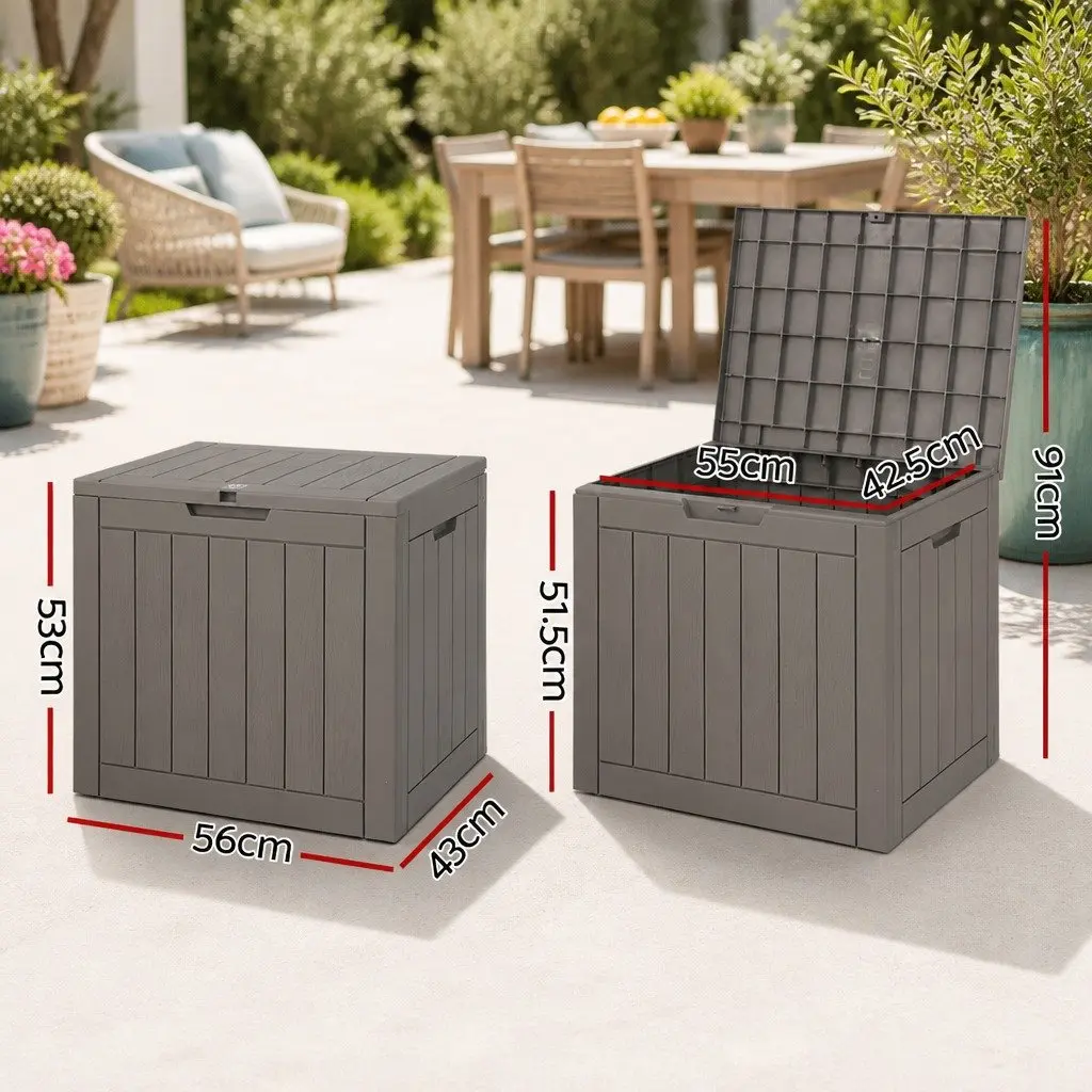 118L Outdoor Storage Box with Locking Lid