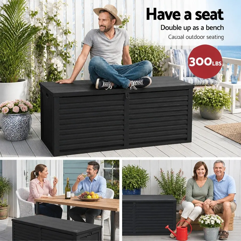 Outdoor Storage Box with 490L Capacity