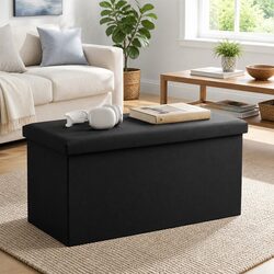 Reliable Black Ottoman: Storage Solution You Can Trust