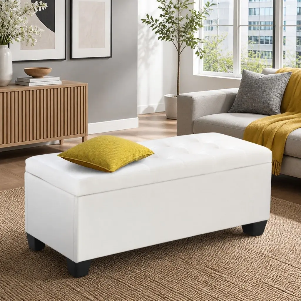 Storage Ottoman with Comfort and Style