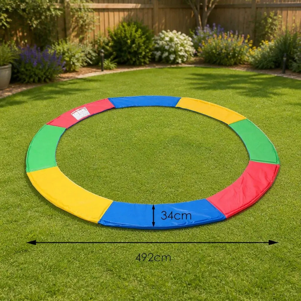 Trampoline Safety Pad Cushion Protection 16 FT Rainbow