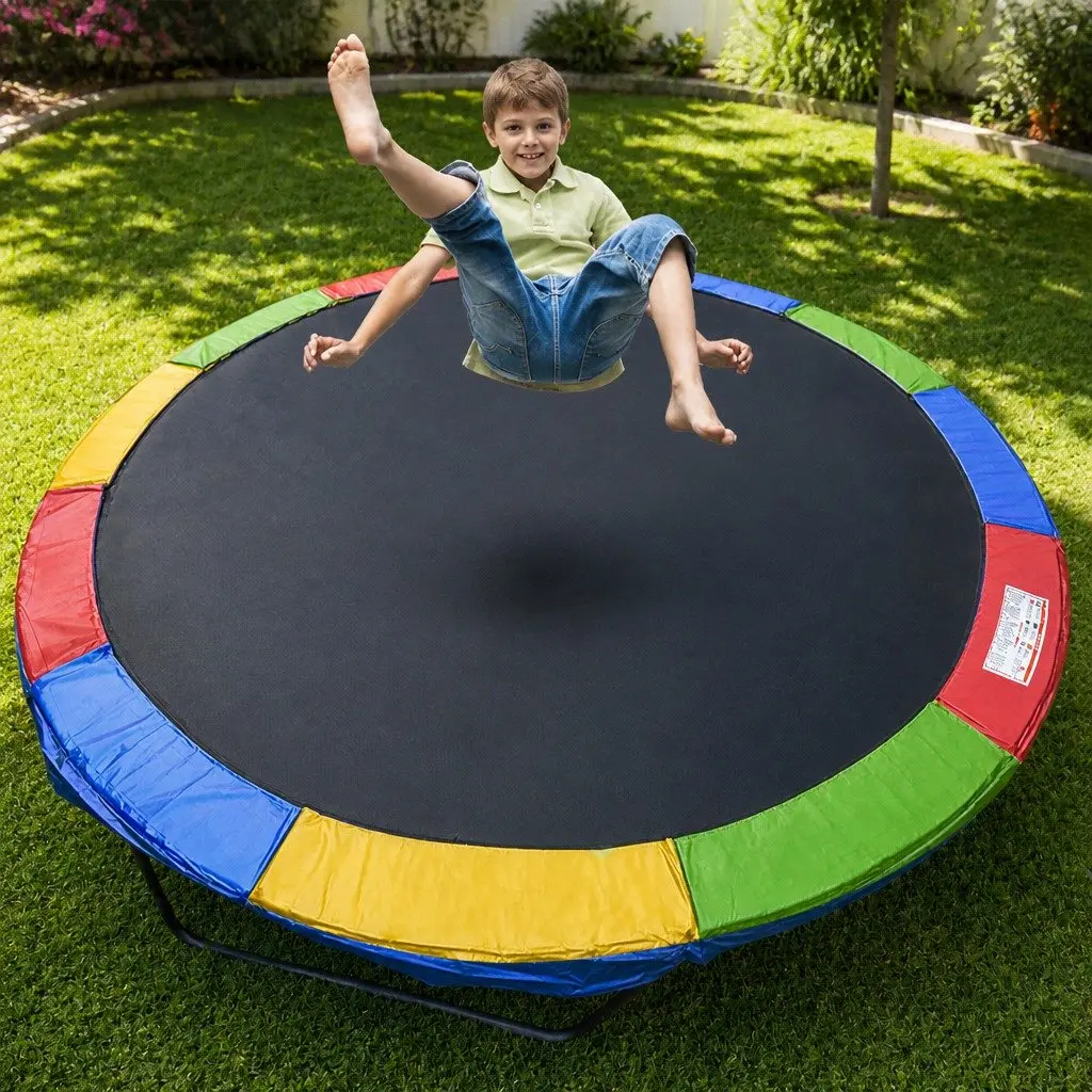 Trampoline Safety Pad Cushion Protection 16 FT Rainbow