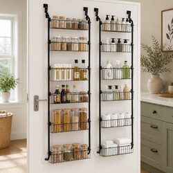 Reliable 6-Tier Over Door Storage Organiser Set - Durable and Convenient