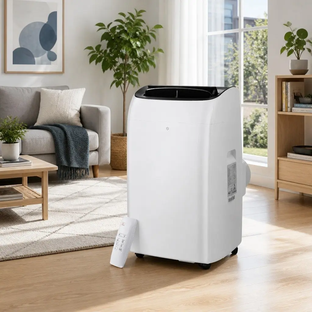 Portable Air Conditioner 12000BTU Cooling Dehumidifier Fan 3-in-1 White
