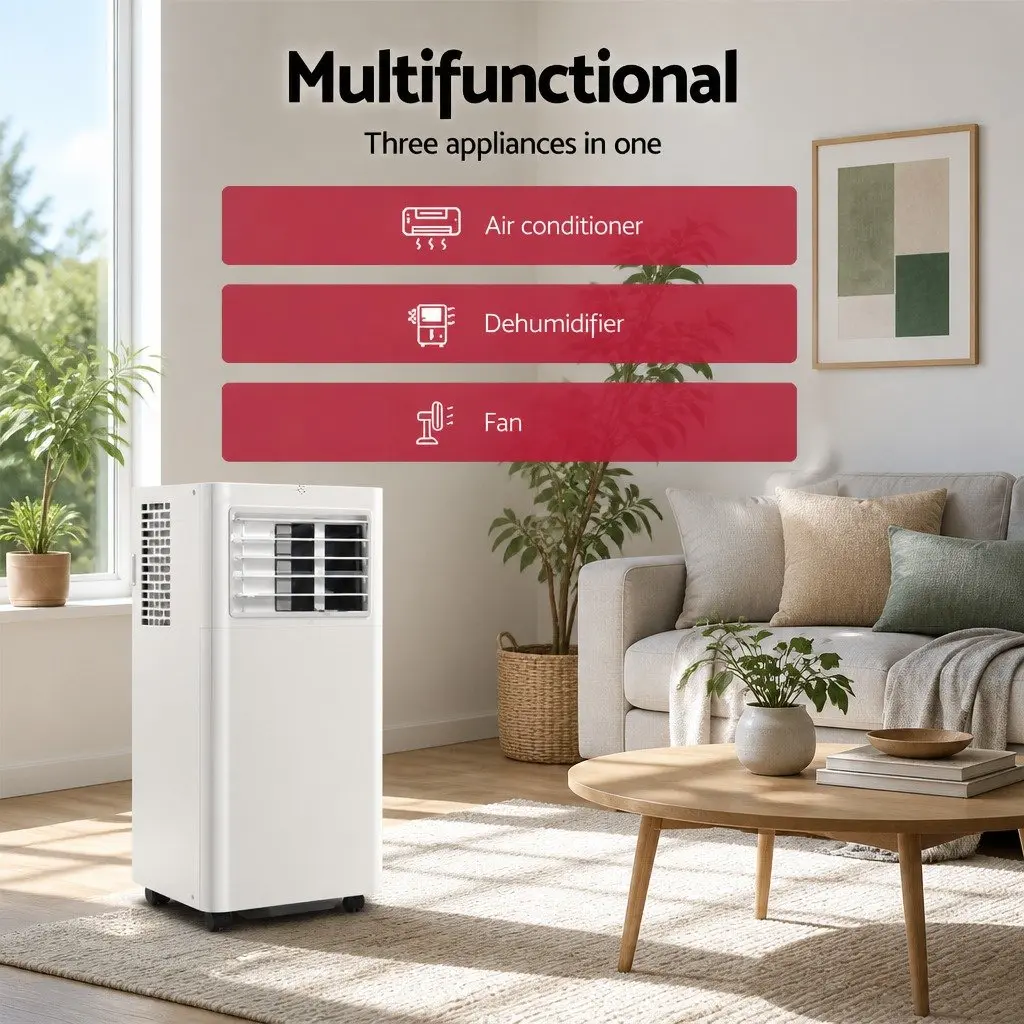 Portable Air Conditioner 7000BTU Evaporative Cooler Dehumidifier Fan Remote