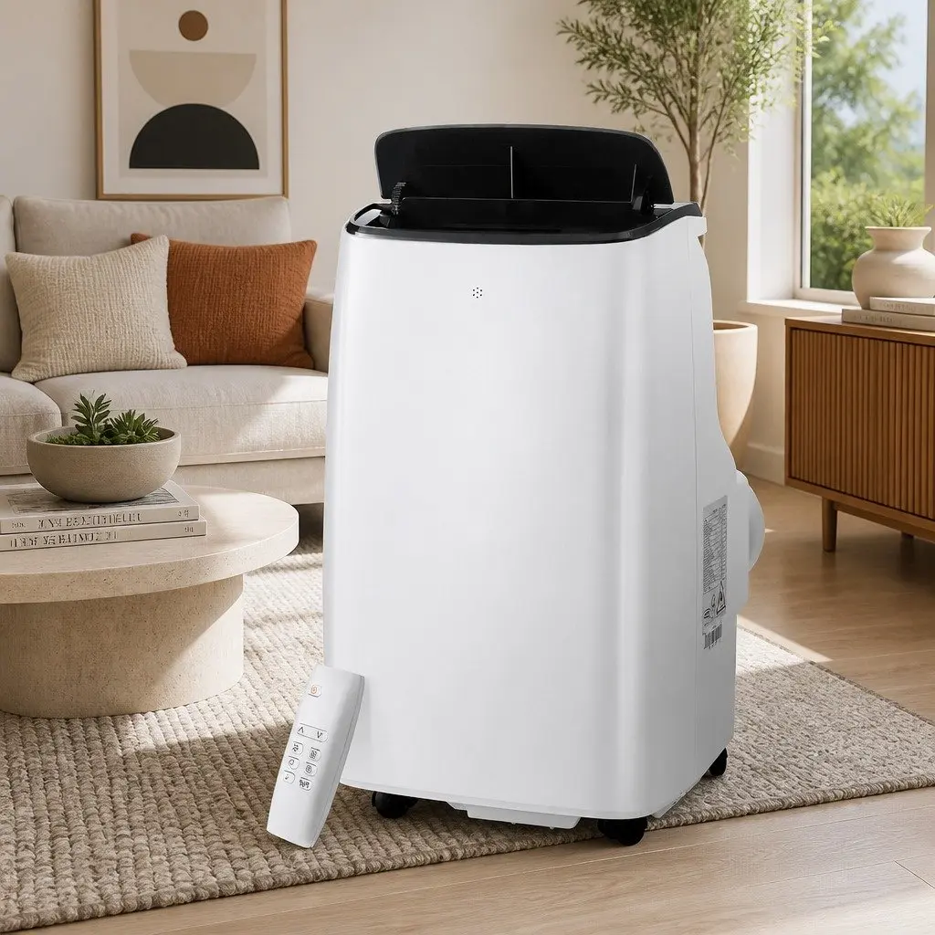 Portable Air Conditioner 7000BTU WiFi Smart Remote Control 3-in-1 Cool Fan Dry White