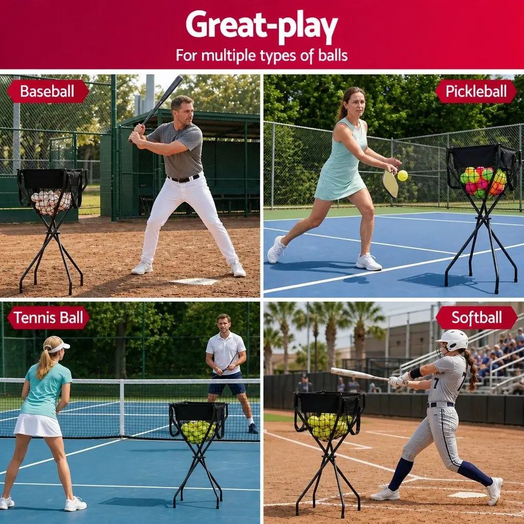 Portable Ball Cart with Easy Setup