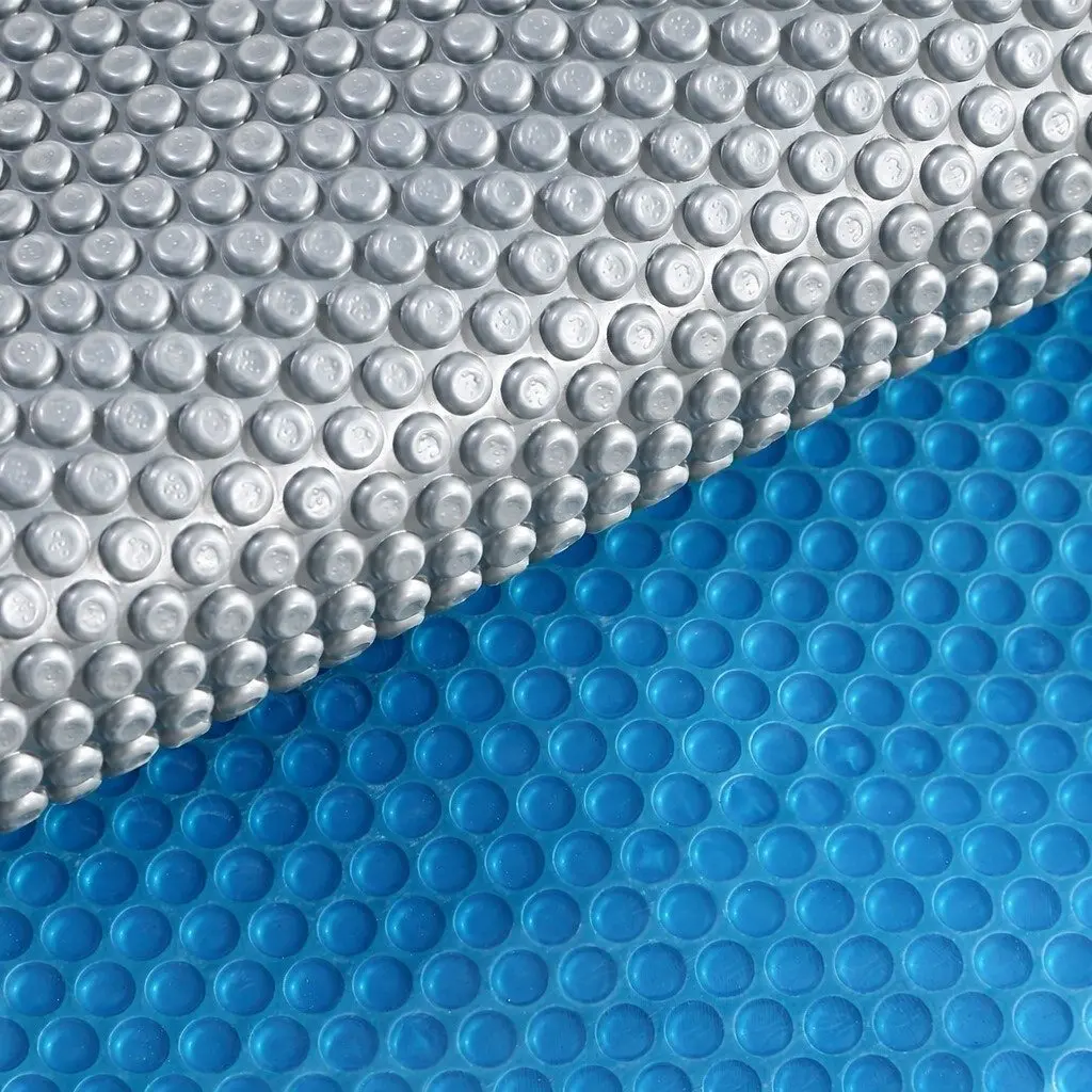 Solar Pool Cover 11m x 4m 400 Micron Bubble Blue Top Silver Bottom
