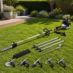 62cc Multi-Tool System with Chainsaw and Hedge Trimmer Attachments