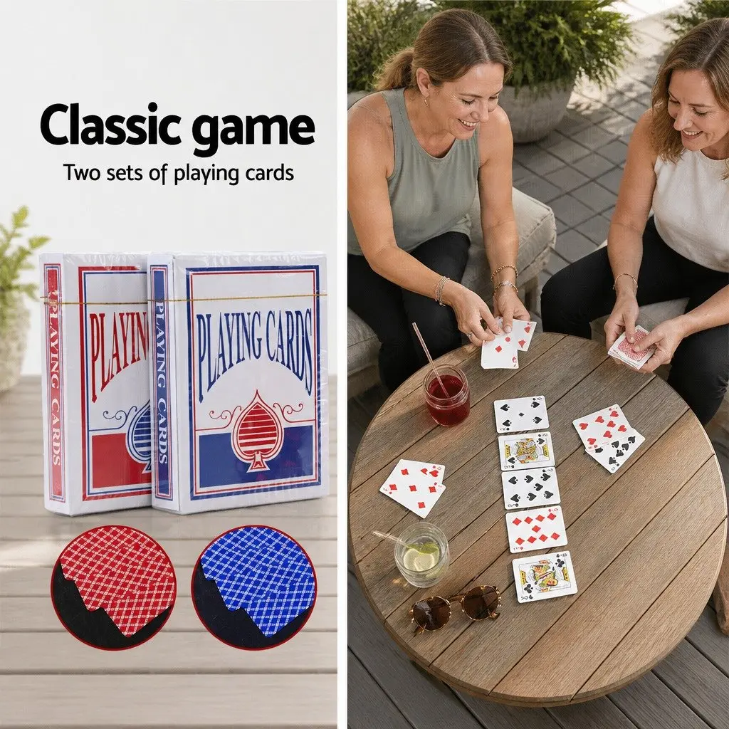 500 Piece Poker Chips Set Texas Hold'em Casino Game with Cards Dices Buttons