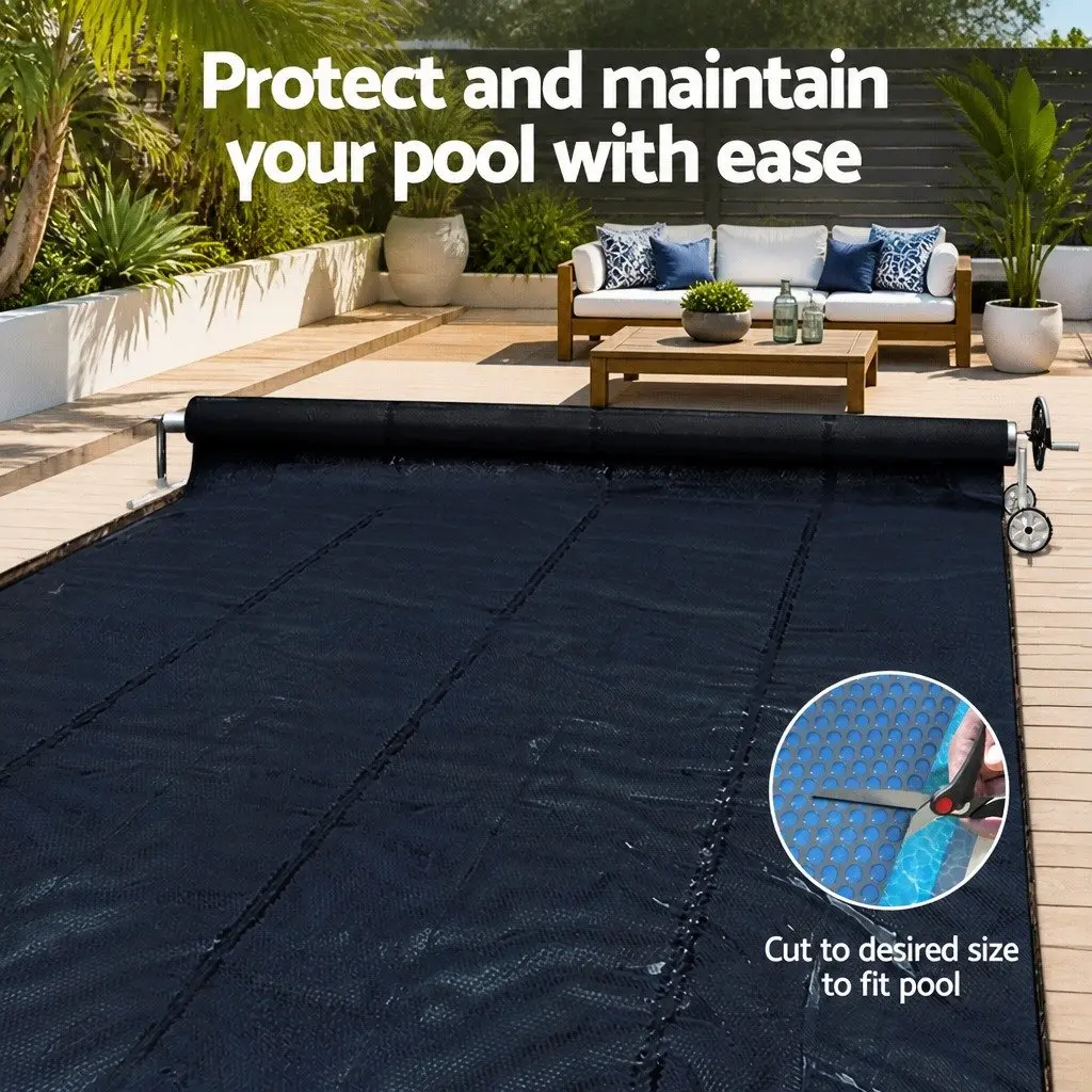 Solar Pool Cover with Roller, 10m x 4m