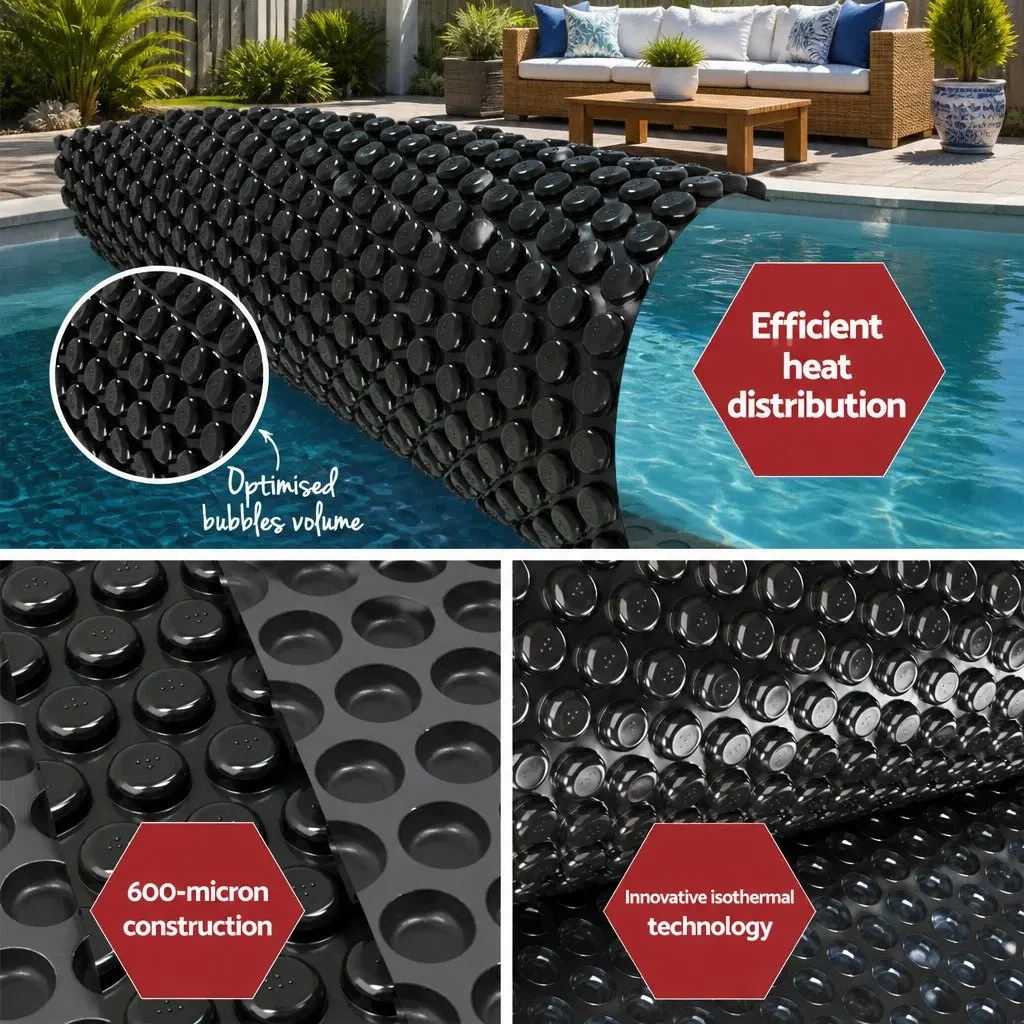 Solar Pool Cover with Roller, 10m x 4m