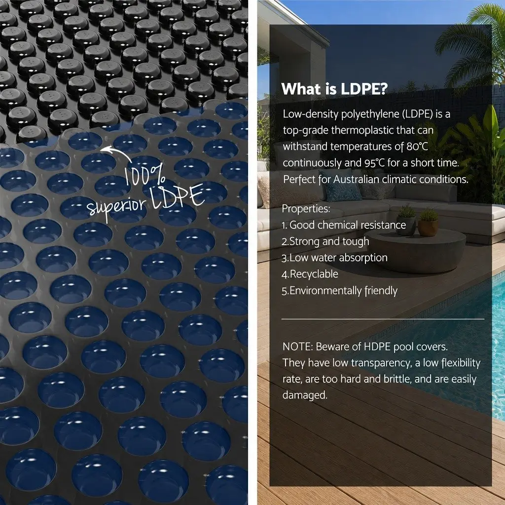 Solar Pool Cover with Roller, 10m x 4m