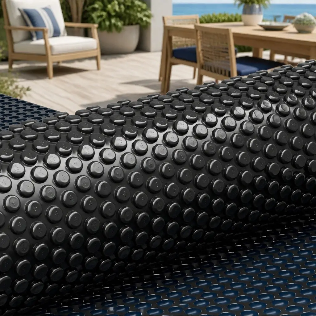 Pool Cover 10x4m 600 Micron Solar Blanket Heat Retention Bubble Blue Black