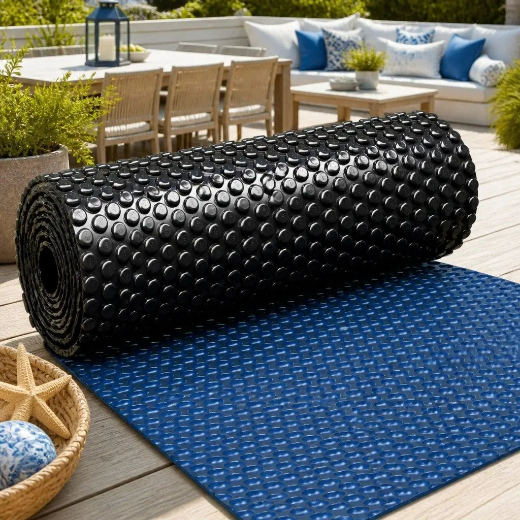 Pool Cover 10x4m 600 Micron Solar Blanket Heat Retention Bubble Blue Black